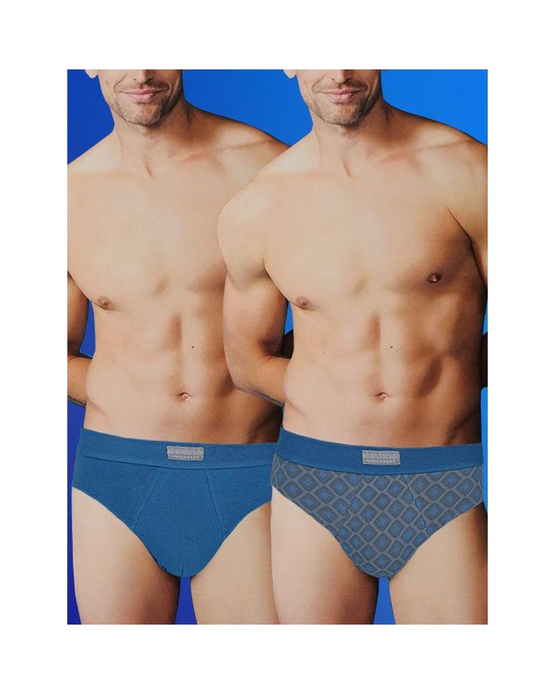 Slips en coton stretch fermés x2