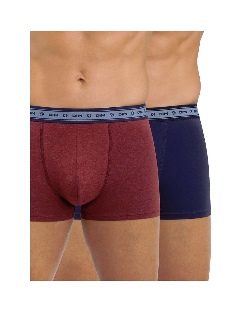 Pack 2 boxeurs coton stretch bio Green by Dim