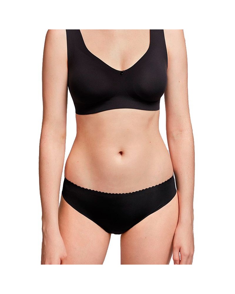 Slip midi invisible en tissu microfibre