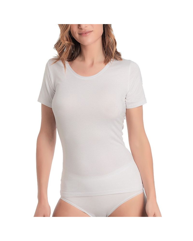 T-shirt thermal de manches courtes coton