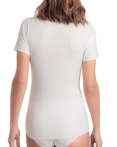 T-shirt thermal de manches courtes coton