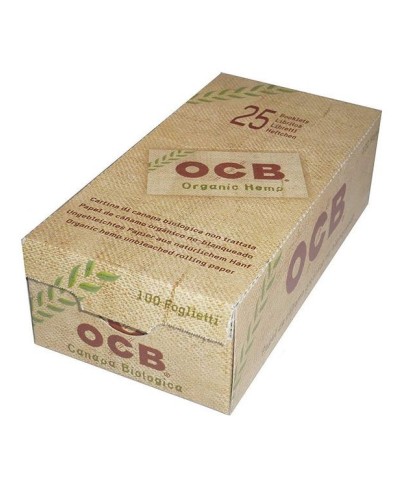 Ocb Double Papier Chanvre Biologique, 25 Carnets
