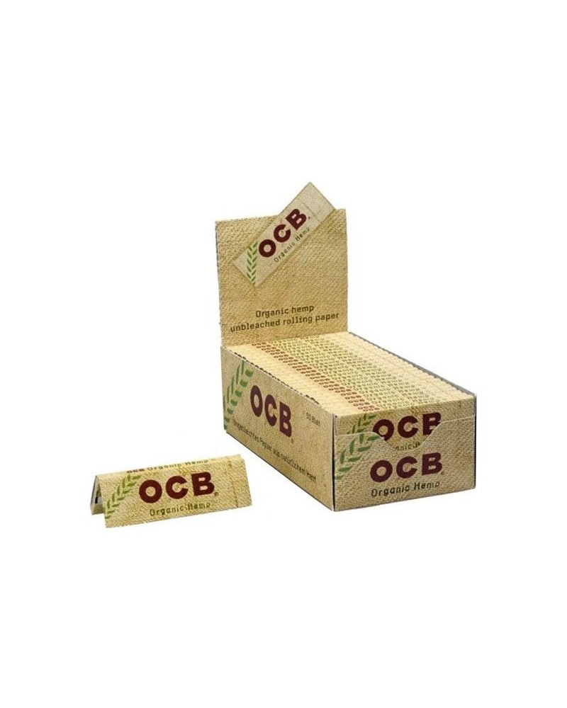 OCB - 50 boîtes de papiers à rouler en chanvre naturel (50 feuilles)