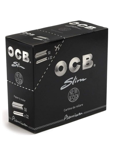 OCB Black Premium King Size Slim Feuilles à Rouler Lot de 50 Carnets