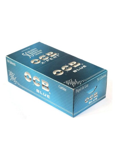 OCB X-Pert Expert - Papier Bleu, Découpé, 50 Carnets (Sans Nicotine)