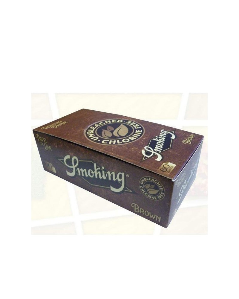 Smoking - Feuilles à rouler courtes - Couleur marron - 50 Carnets