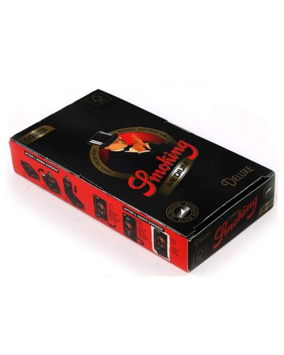 Smoking 1 Box Noir Deluxe Papier à Rouler Taille Moyenne, 1250 Feuilles