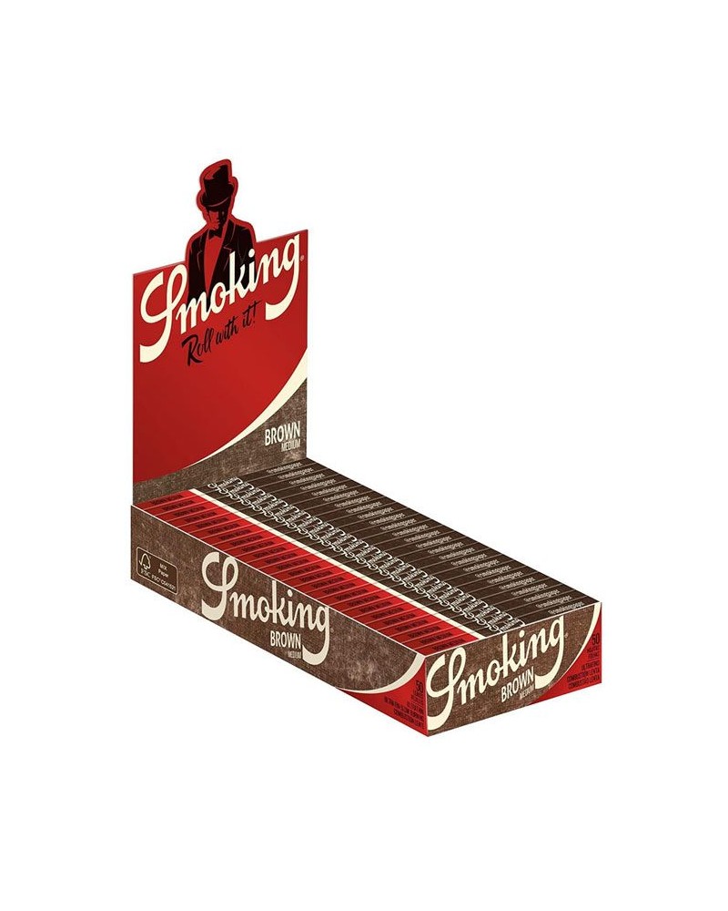 Smoking papel de fumar liar brown marrón medium 1,1/4 78mm
