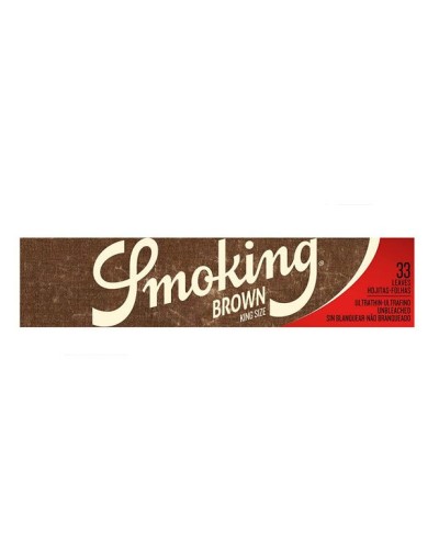 SMOKING Pack 50 Livrets de 33 feuilles king size (1650 feuilles), marron