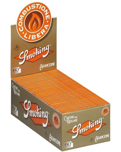Smoking - Orange - Feuilles à Rouler Courtes (50 Carnets)