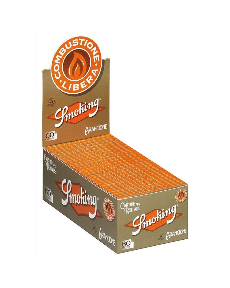 Smoking - Orange - Feuilles à Rouler Courtes (50 Carnets)
