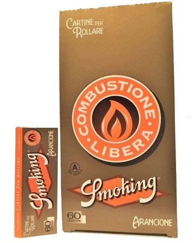 Smoking - Orange - Feuilles à Rouler Courtes (50 Carnets)