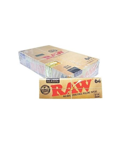 Classic RAW Paper Box 1/4 64 papiers - Papier à fumer RAW 24 carnets
