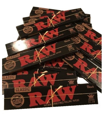 RAW Black King Size Slim Classic-50 Carnets de 32 Feuilles