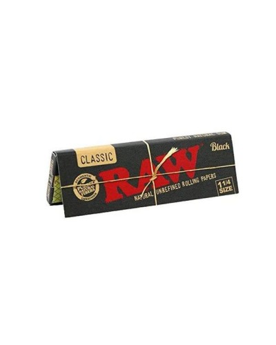 Raw 1 1/4 Taille Classique Ultra Mince 79mm Feuilles à Rouler (24 Paquets)