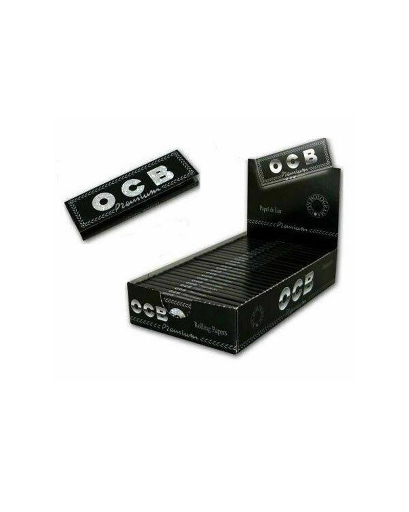OCB Gomme 100 - Feuilles à Rouler, Couleur Noir 4 Carnets Courts 125 x (5 Boîtes)