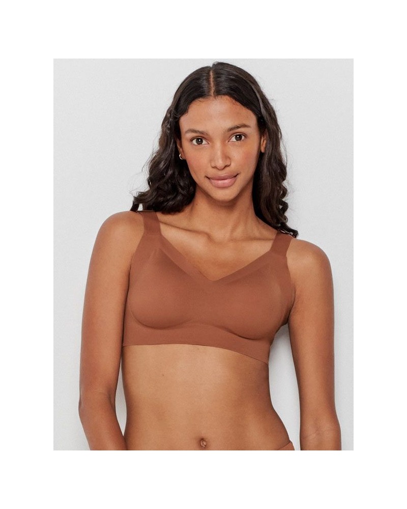 Top GISELA Sans Armature Avec Mousse Amovible - 75% Polyamide, 25% élasthanne - Confort Thermosoudé Sans Couture