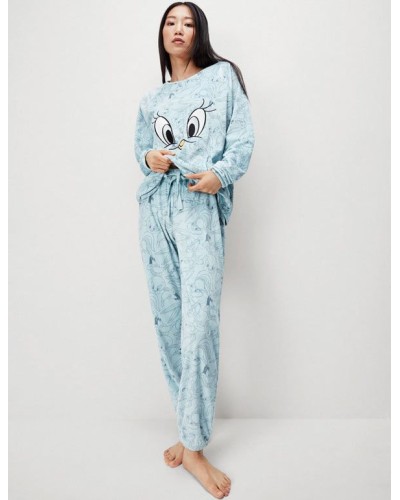 Pyjama long Gisela en tissu polaire de Looney Tunes