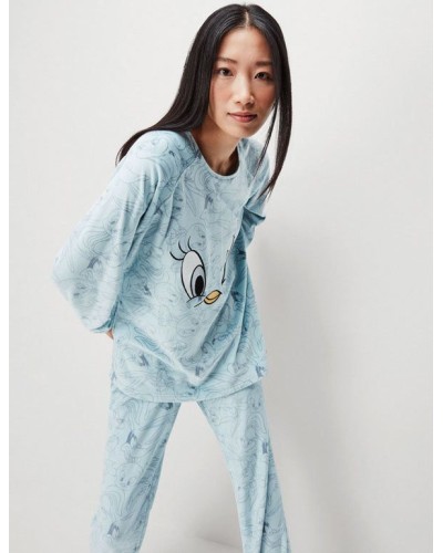 Pyjama long Gisela en tissu polaire de Looney Tunes