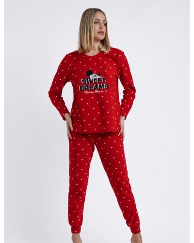 Pyjama Disney Rouge pour Femme