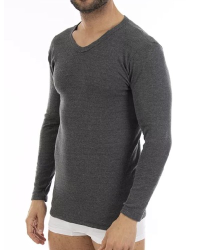 T-shirt Homme à Manches Longues en Couleur de Lacotex