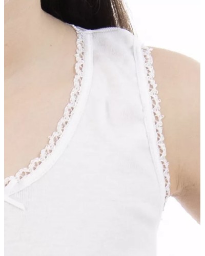 Lot x3 Débardeurs Filles coton