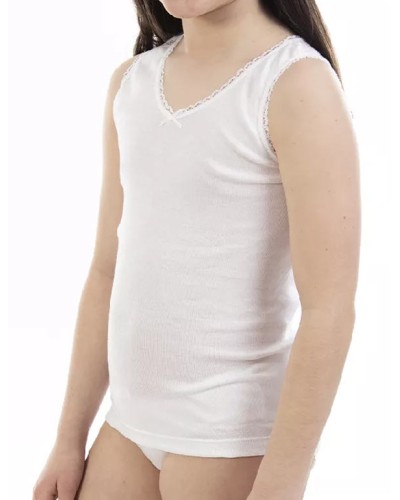 Lot x3 Débardeurs Filles coton
