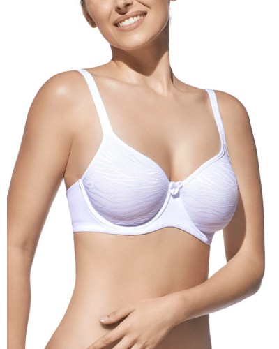 Soutien-gorge à armatures VERA sans rembourrage, bonnet C en tulle brodé - Selene