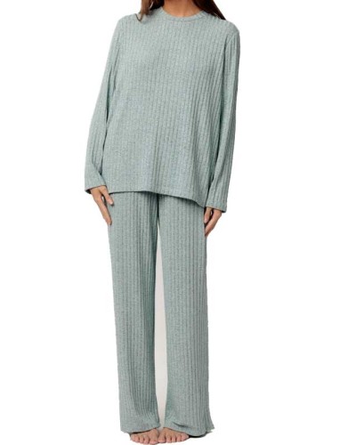 Pyjama Femme Tracksuit Aqua & Olive | ADMAS