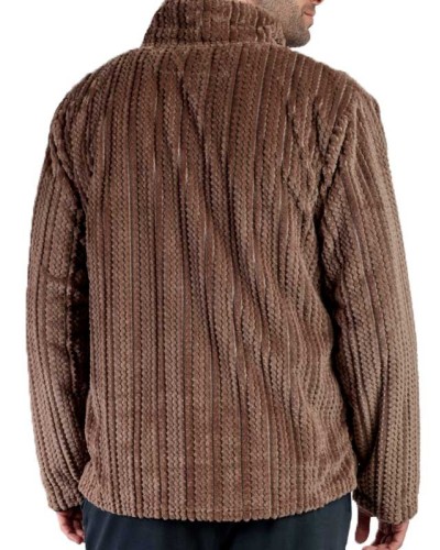 Robe de Chambre Homme Polaire Cinnamon Camel ou Bleu Marine | Admas