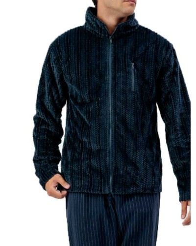Robe de Chambre Homme Polaire Cinnamon Camel ou Bleu Marine | Admas