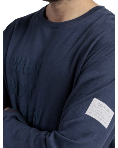 Pijama Hombre NEW PLAN Azul Marino de Felpa by ADMAS
