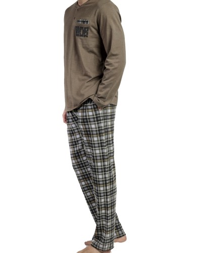 Pyjama Homme Manches Longues "Never Give Up" by ADMAS