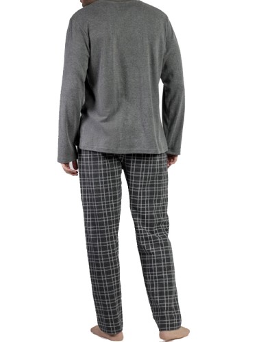 Pyjama Homme Gris Ebony Manches Longues – ADMAS