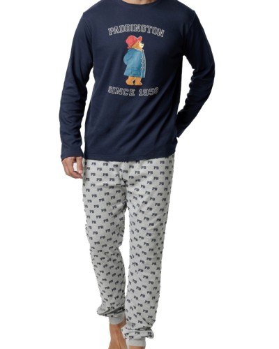 Pyjama Homme Paddington Varsity Bleu Marine - Aznar Innova