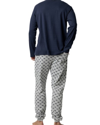 Pyjama Homme Paddington Varsity Bleu Marine - Aznar Innova