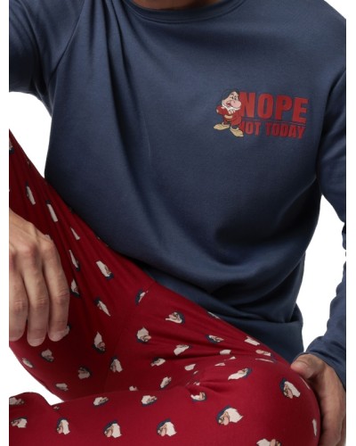 Pyjama Homme Disney Grincheux Not Today - Aznar Innova