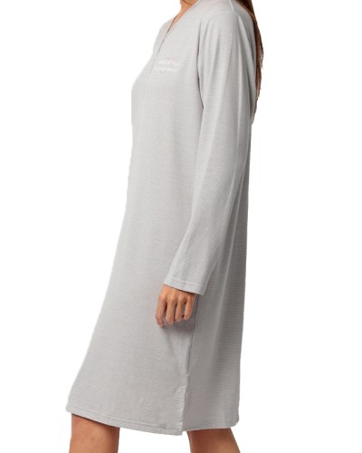 Chemise de Nuit Femme Gris Sleep Is My Superpower - Admas