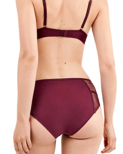 Culotte femme jambes larges détails transparents - Gisela