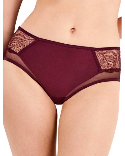 Culotte femme jambes larges détails transparents - Gisela