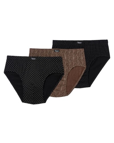 Slip semi-court en coton  x3