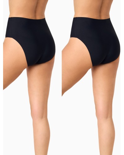 Pack 2 culottes haute PB8212 microfibre MICROCONFORT - Promise