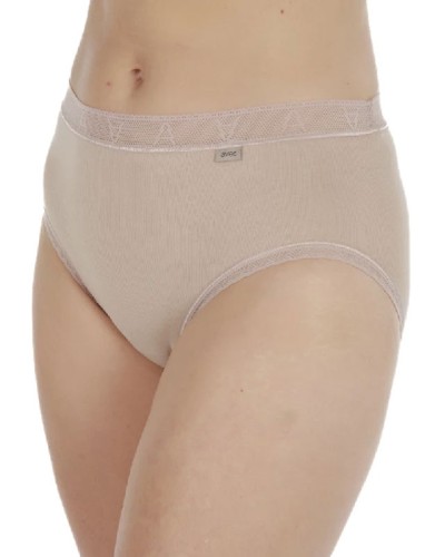 Culotte midi en coton et dentelle Avet