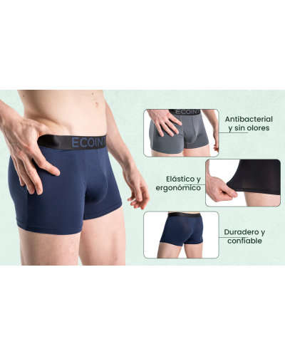 Pack de 3 Boxers en Bambou - ECOINTIM