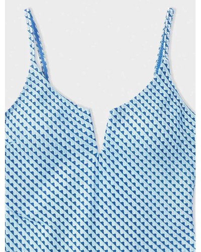 Maillot de Bain Bleu Sans Armatures Coques Amovibles - Gisela