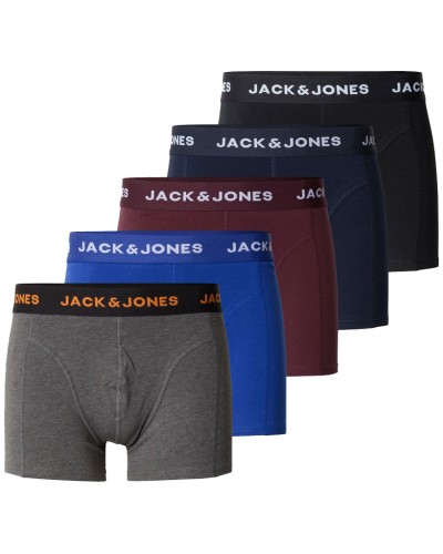 Lot de 5 boxers en coton pour homme - Jack & Jones