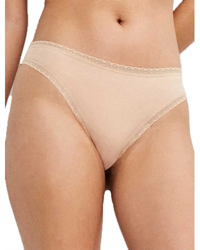 Culotte brésilienne en coton avec galon de plumetis - Gisela