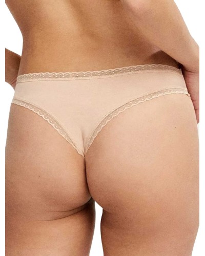 Culotte brésilienne en coton avec galon de plumetis - Gisela