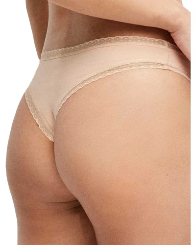 Culotte brésilienne en coton avec galon de plumetis - Gisela