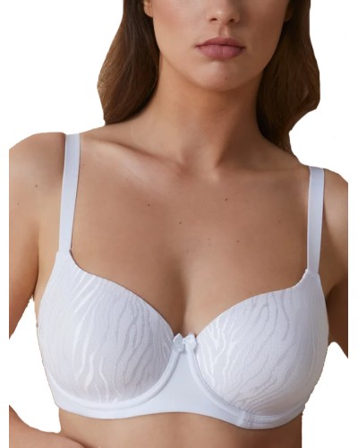 Soutien-gorge à armatures NORMA avec rembourrage en tulle brodé, bonnet C - Selene